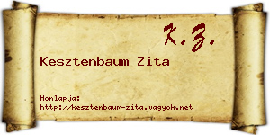 Kesztenbaum Zita névjegykártya
